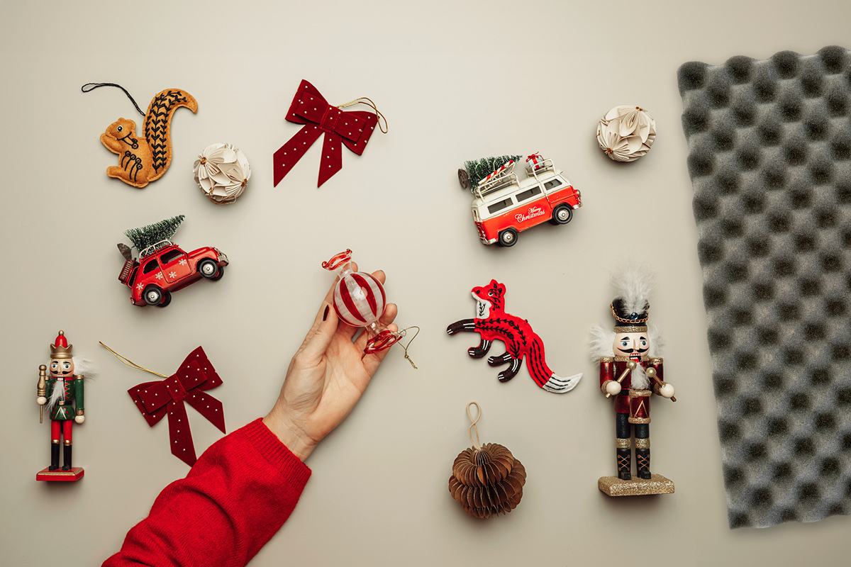 An Inexpensive Storage Hack for Christmas Ornaments